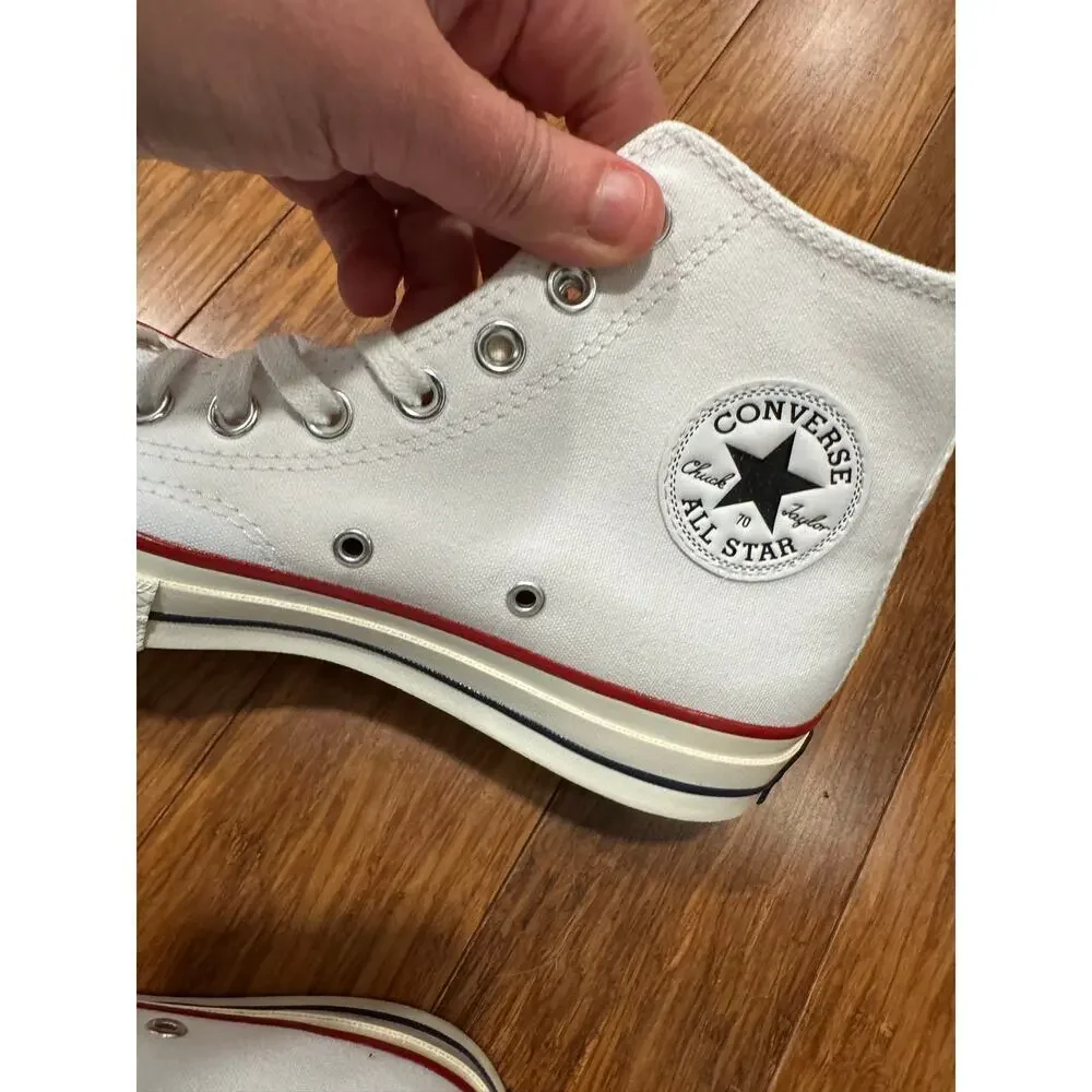 Converse Unisex Chuck 70  Canvas High Top Shoes White Women 9.5 Men 7.5 162056C